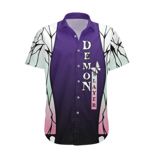 Chemise hawaïenne Kocho Shinobu – Demon Slayer – Pilier des Insectes – Image 3