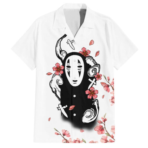 Chemise hawaïenne Sans-visage – Sakura Sumi-e