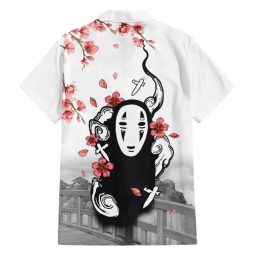 Chemise hawaïenne Sans-visage – Sakura Sumi-e – Image 2