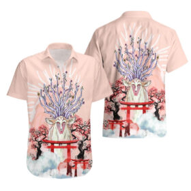 Chemise hawaïenne Princesse Mononoké – esprits de la forêt