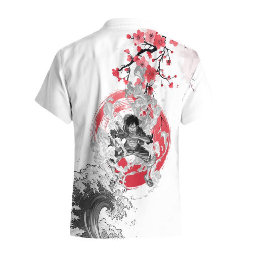 Chemise hawaïenne Luffy – One Piece – peinture Sumi-e – Image 2