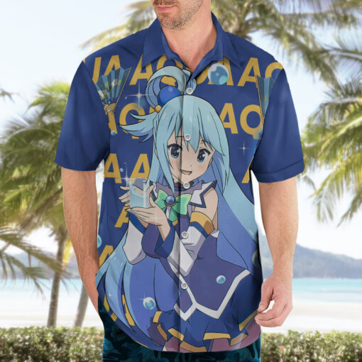Chemise hawaïenne Aqua – Konosuba – Image 3