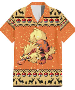Chemise hawaïenne Arcanin Noël Pixel – Pokémon