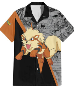 Chemise hawaïenne Arcanin – Style manga – Pokémon