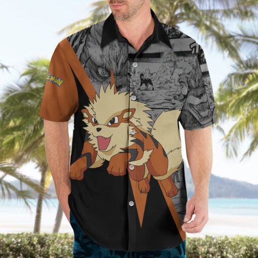 Chemise hawaïenne Arcanin – Style manga – Pokémon – Image 3