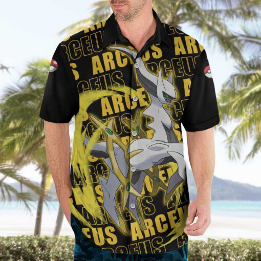 Chemise hawaïenne Arceus – Motif mix – Pokémon – Image 3