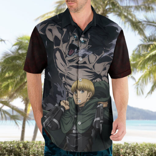 Chemise hawaïenne Armin Arlert Saison Finale – L’Attaque des Titans – Image 3
