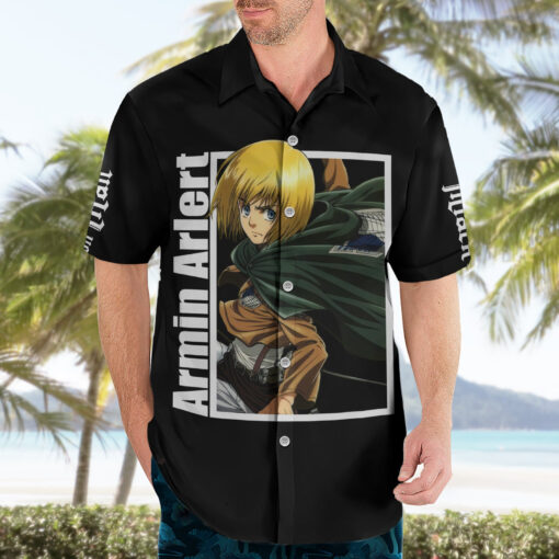 Chemise hawaïenne Armin Arlert – L’Attaque des Titans – Image 3