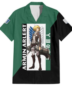 Chemise hawaïenne Armin Arlert – L’Attaque des Titans
