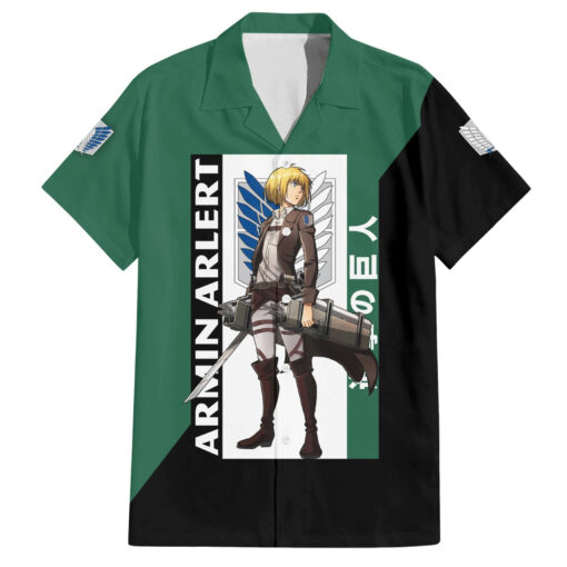 Chemise hawaïenne Armin Arlert – L’Attaque des Titans