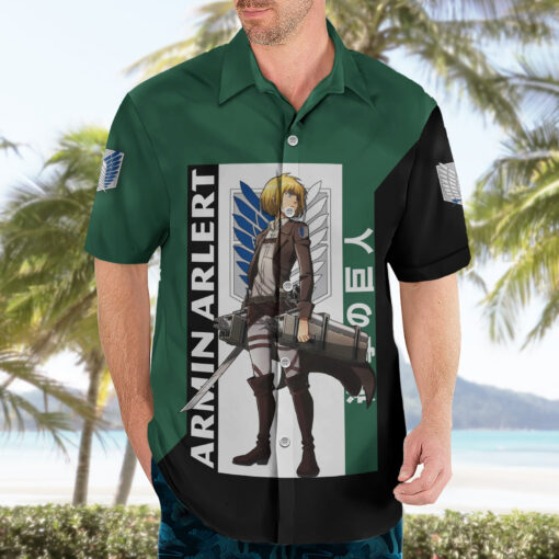 Chemise hawaïenne Armin Arlert – L’Attaque des Titans – Image 3