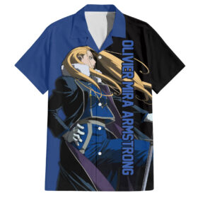 Chemise hawaïenne Olivier Mira Armstrong – Fullmetal Alchemist