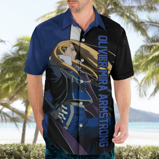 Chemise hawaïenne Olivier Mira Armstrong – Fullmetal Alchemist – Image 3