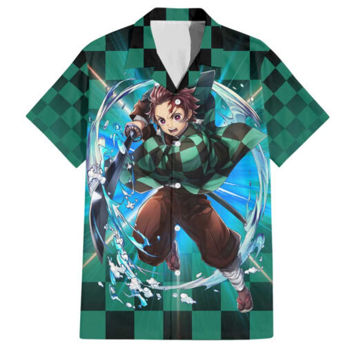 Chemise hawaïenne Tanjiro – Demon Slayer (aura astrale)