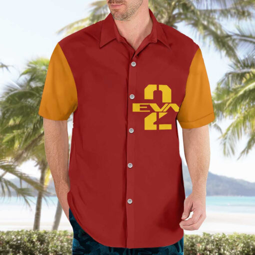 Chemise hawaïenne Asuka Langley – Evangelion EVA-02 – Image 3