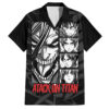 Chemise hawaïenne Attaque des Titans – Personnages (style manga)