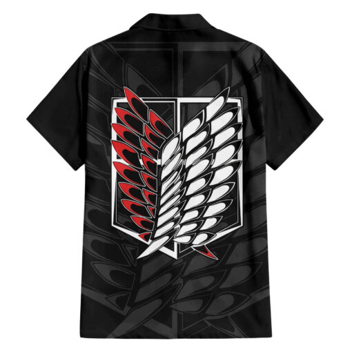 Chemise hawaïenne Attaque des Titans – Personnages (style manga) – Image 2