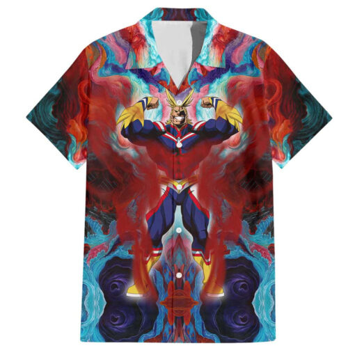 Chemise hawaïenne All Might – My Hero Academia (motif abstrait)