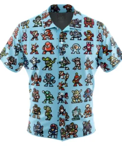 Chemise hawaïenne Méchants Mega Man