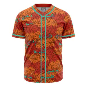Maillot de baseball Fruit du Démon Mera Mera One Piece