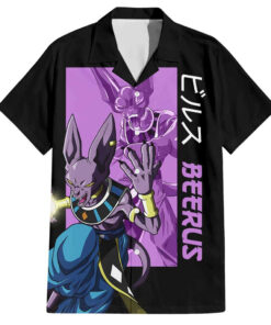Chemise hawaïenne Beerus – Dragon Ball (variante simple)