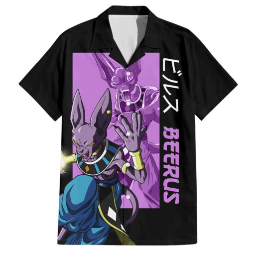 Chemise hawaïenne Beerus – Dragon Ball (variante simple)