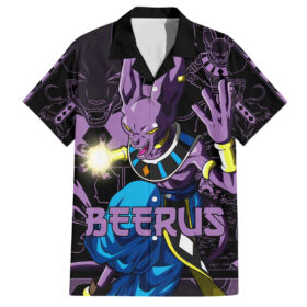 Chemise hawaïenne Beerus – Dragon Ball (style manga)