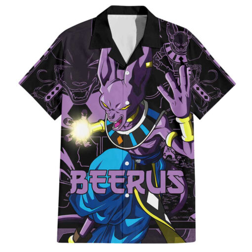 Chemise hawaïenne Beerus – Dragon Ball (style manga)