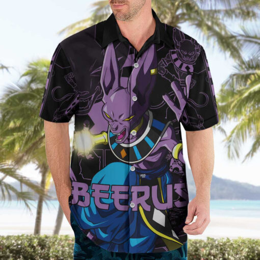Chemise hawaïenne Beerus – Dragon Ball (style manga) – Image 3