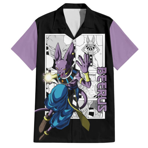 Chemise hawaïenne Beerus – Dragon Ball (mix manga/anime)