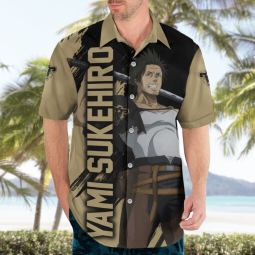 Chemise hawaïenne Black Bull Yami Sukehiro – Black Clover – Image 3