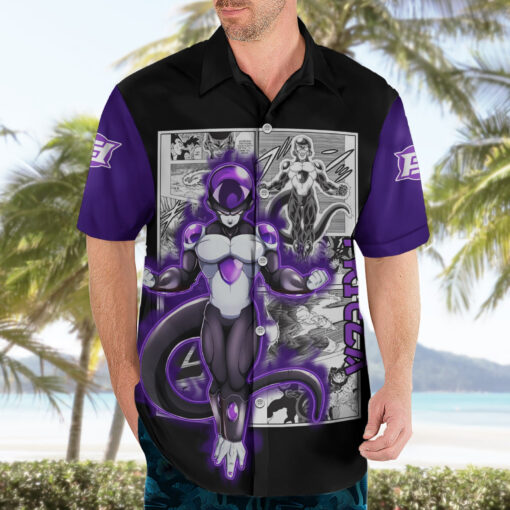 Chemise hawaïenne Freezer Noir – Dragon Ball – Image 3