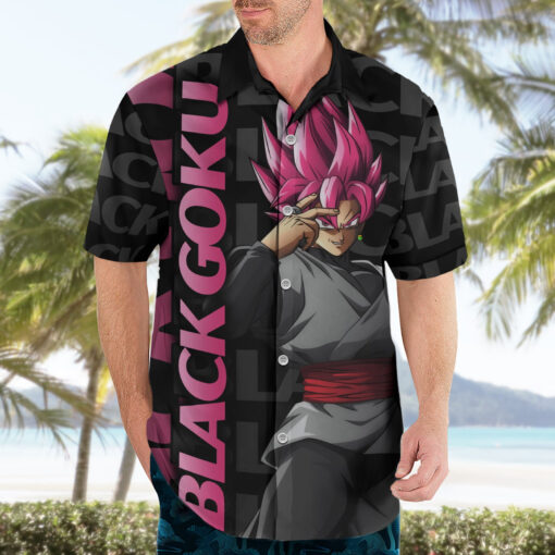 Chemise hawaïenne Goku Noir – Dragon Ball – Image 3