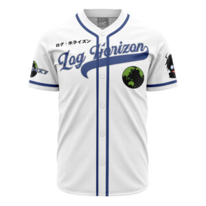Maillot de baseball Shiroe Lunettes Cœur Noir Log Horizon