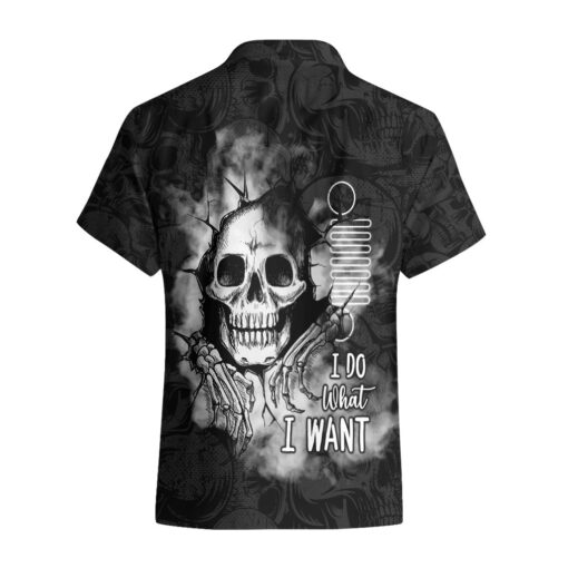Chemise hawaïenne Jeep Crâne Noir – "I Do What I Want"