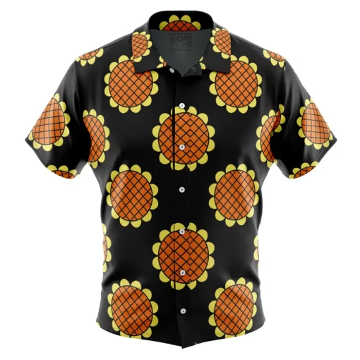 Chemise hawaïenne Monkey D. Luffy Noire Lucy Dressrosa One Piece