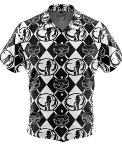 Chemise hawaïenne Motif Ranger Noir Power Rangers