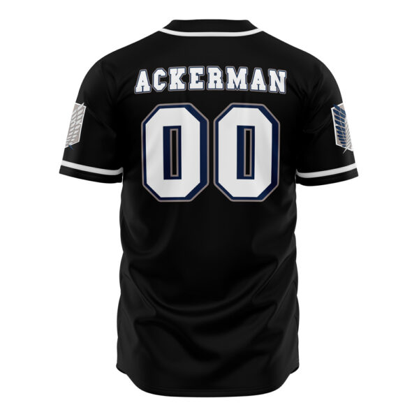 Maillot de baseball Régiment d'Éclaireurs Noir L'Attaque des Titans – Image 3