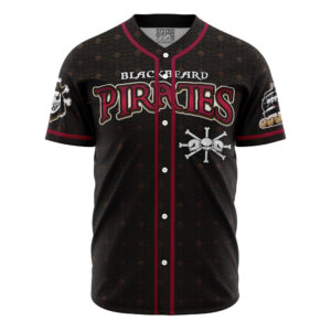 Maillot de baseball Pirates de Barbe Noire Blackbeard One Piece