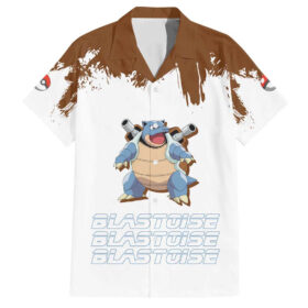 Chemise hawaïenne Tortank – Pokémon