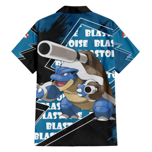 Chemise hawaïenne Tortank – Pokémon (motif grunge) – Image 2