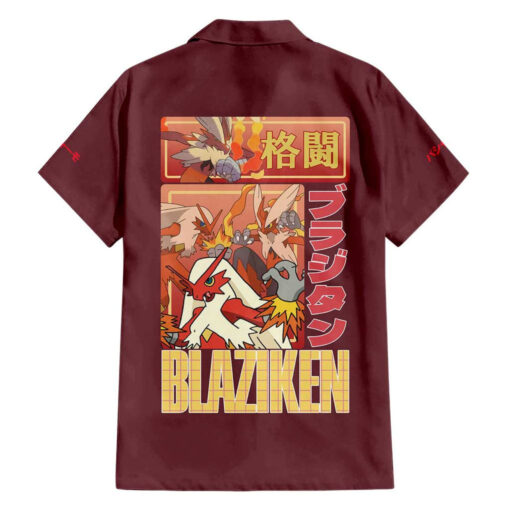 Chemise hawaïenne Braségali – Pokémon – Image 2