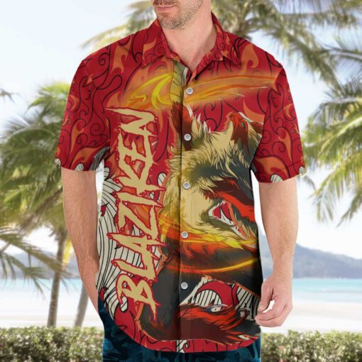 Chemise hawaïenne Braségali – Pokémon – Image 3