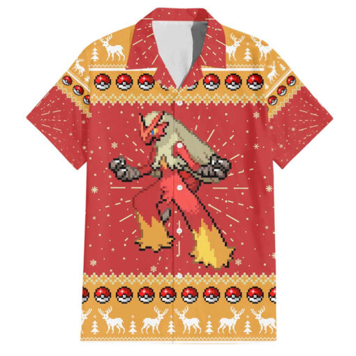 Chemise hawaïenne Braségali – Pokémon
