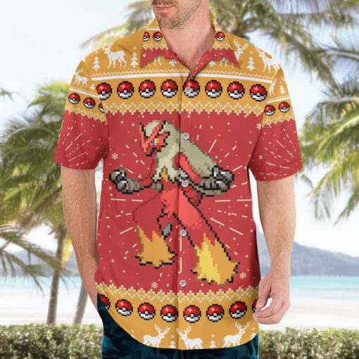 Chemise hawaïenne Braségali – Pokémon – Image 3