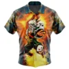 Chemise hawaïenne Bakugo enflammé My Hero Academia