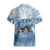 Chemise hawaïenne Jeep Tie-Dye Bleue – "Jeep Hair Don’t Care"