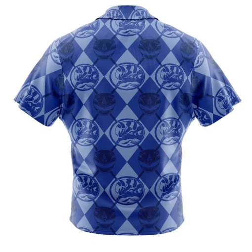 Chemise hawaïenne Ranger Bleu Mighty Morphin Power Rangers – Image 2