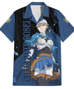 Chemise hawaïenne Charlotte Roselei – Blue Rose – Black Clover