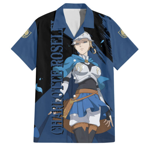 Chemise hawaïenne Charlotte Roselei – Blue Rose – Black Clover